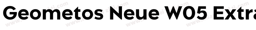 Geometos Neue W05 Extra Bold字体转换